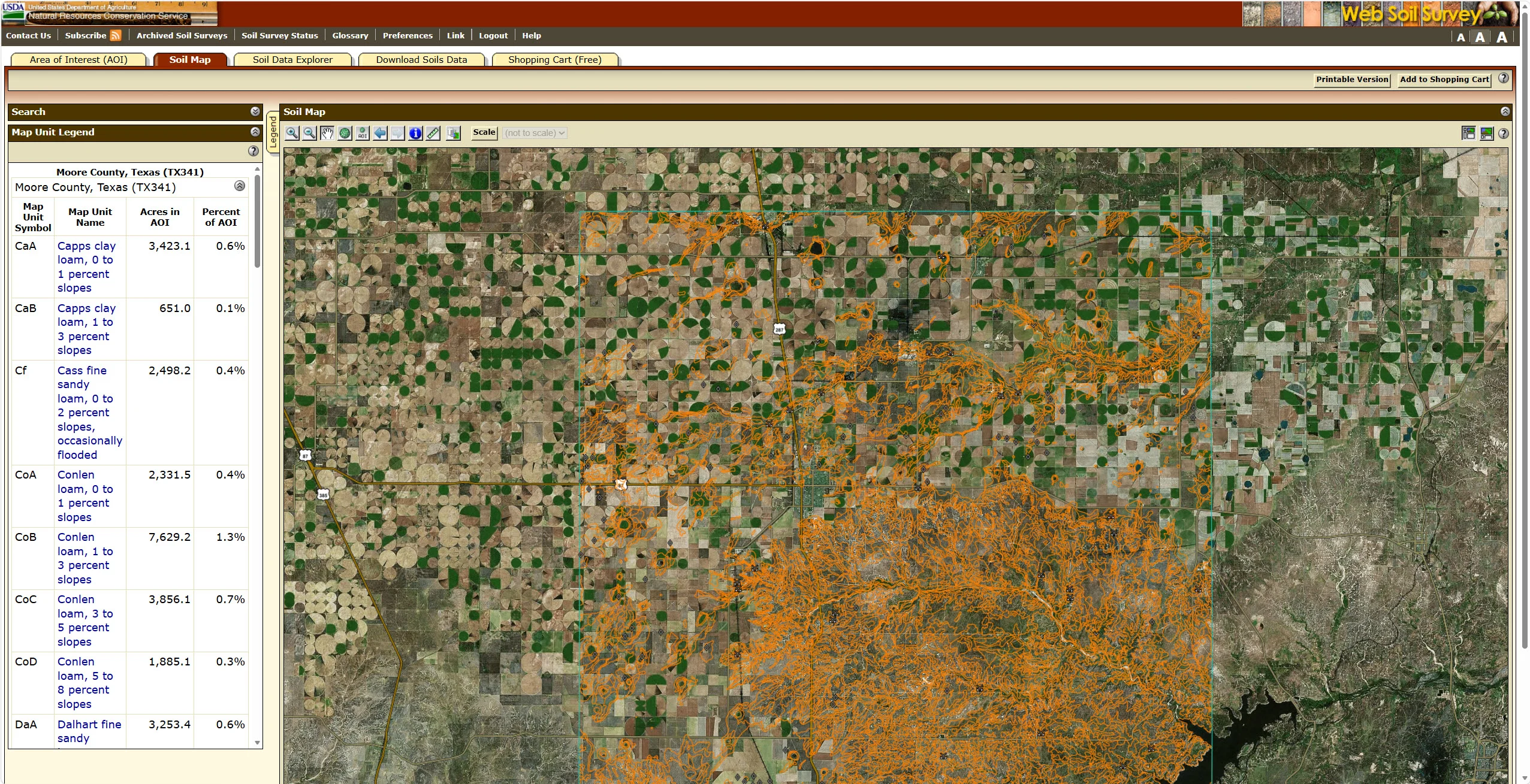 Web Soil Survey opens in new window